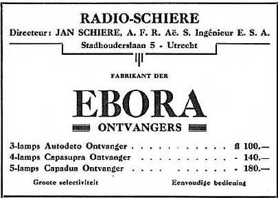 Advertentie Ebora ontvangers
