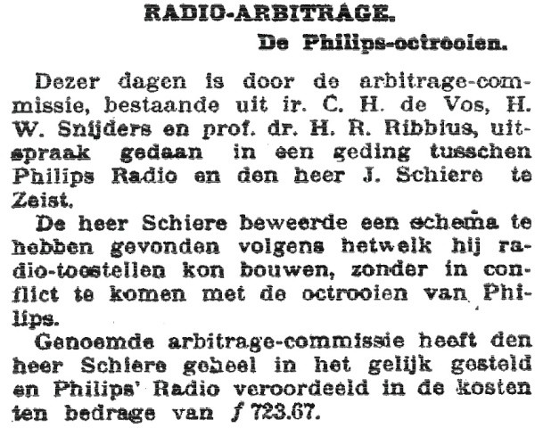 Ebora Philips radio arbitrage