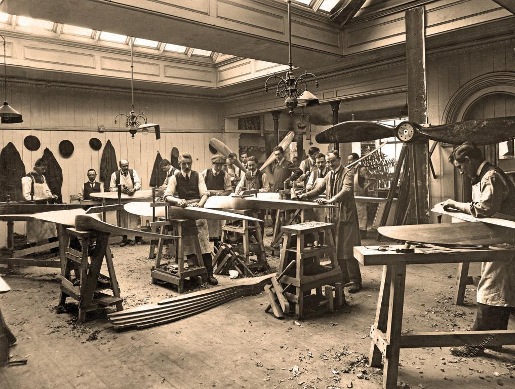 De oude werkplaats van Ebora Propellor Company